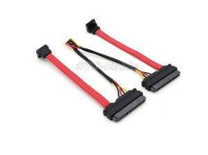 22pin SATA для SATA 7pin вверх угол с 8-пиновый разъем для материнской платы